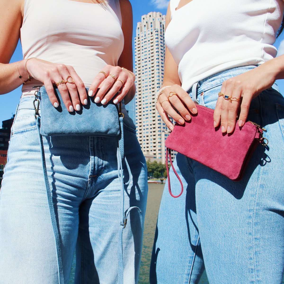 Leer Crossbodytas - Kameel
