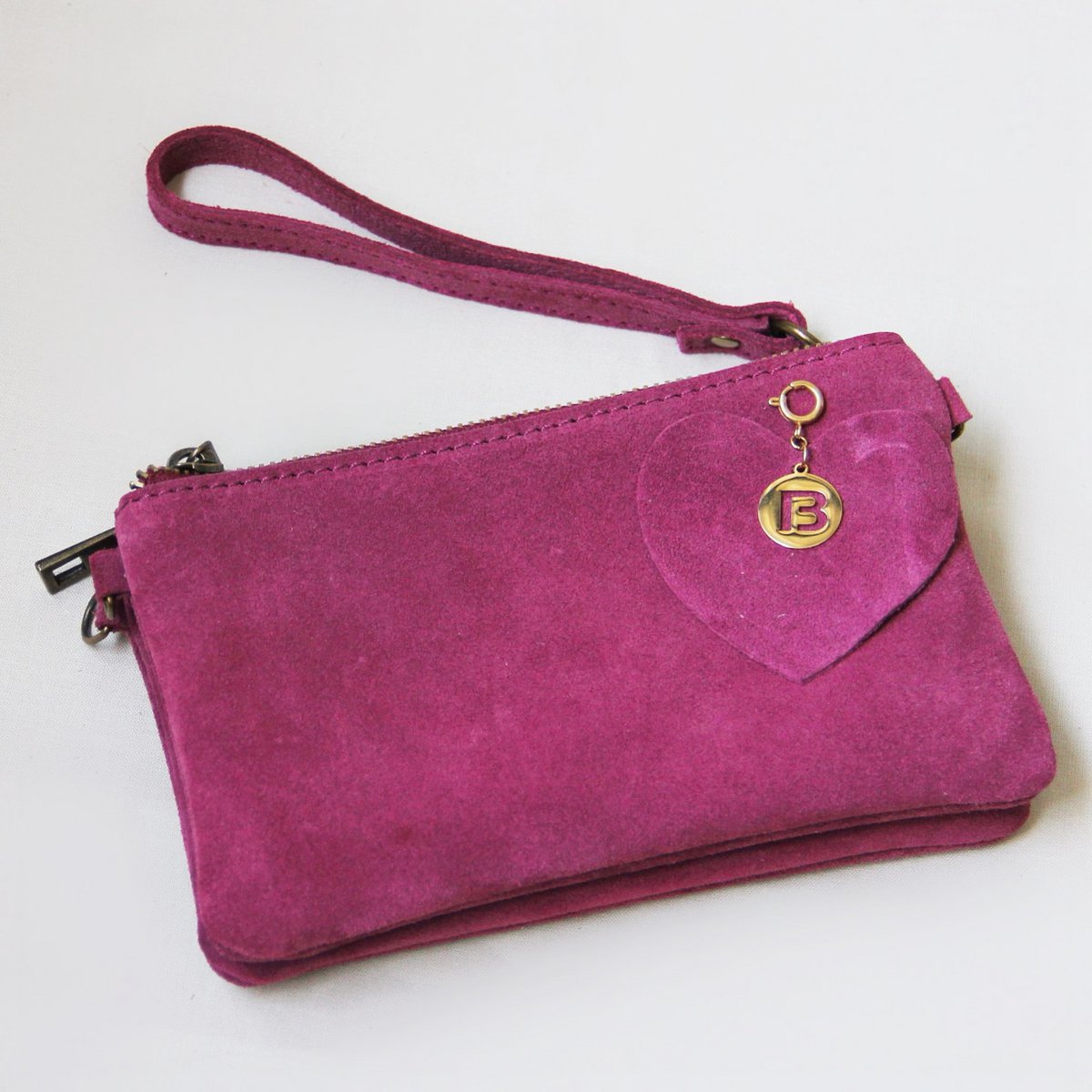 Leer Crossbodytas - Paars/Roze