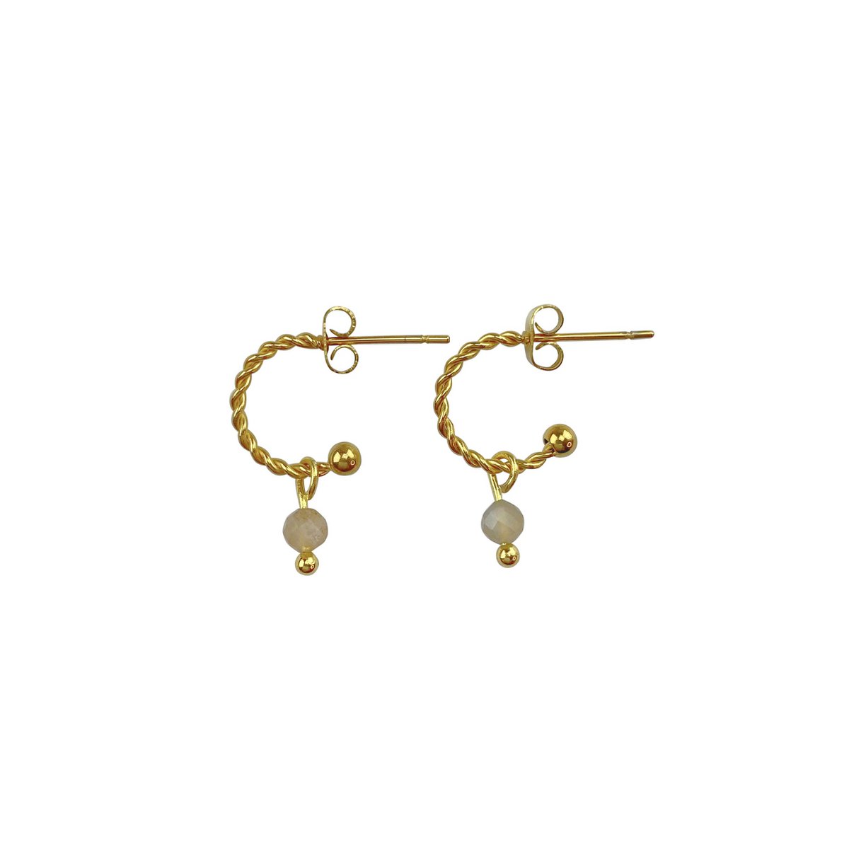 Pendientes Piedra del Sol - Oro