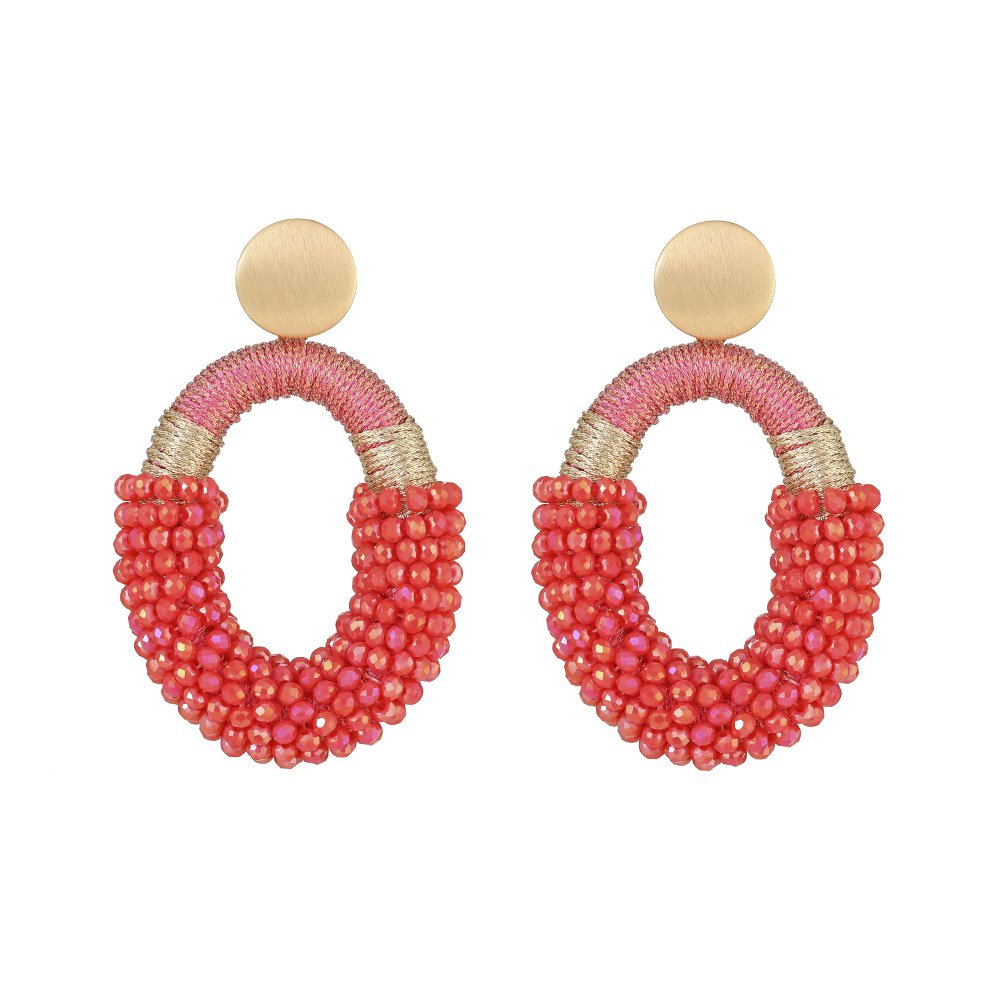 Pendientes Summery Yves Coral - Oro