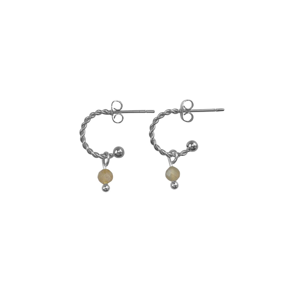 Pendientes Piedra del Sol - Plata