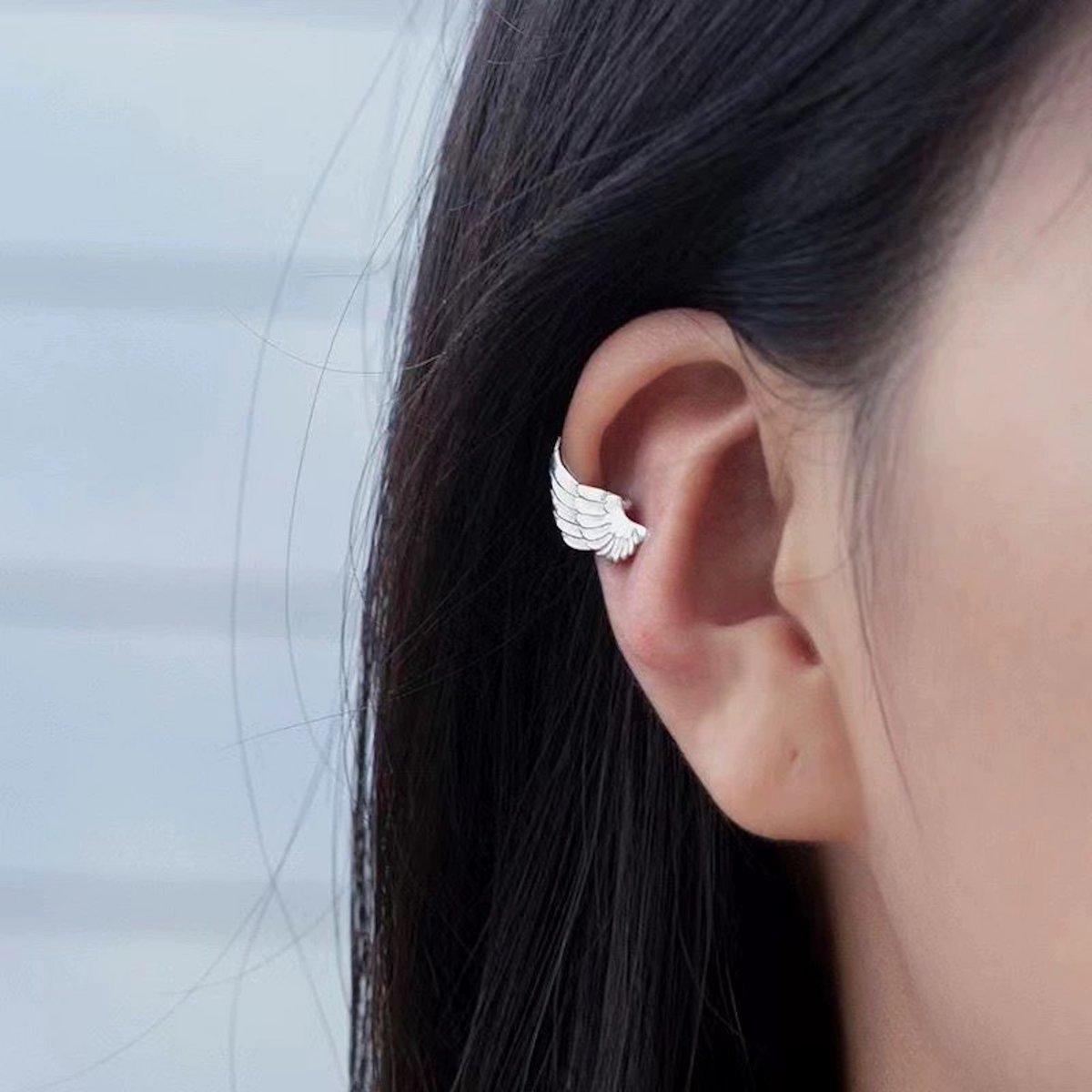 Ear Cuff Vintage Elegance "Ala de Ángel" - Plata/Oro