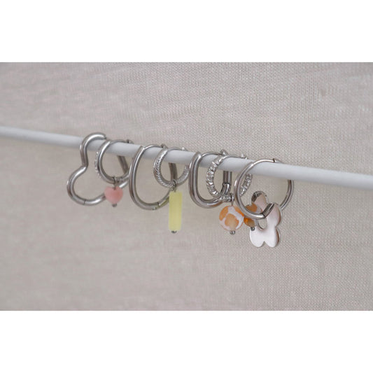 Stainless Steel Chunky Creolen - Zilver