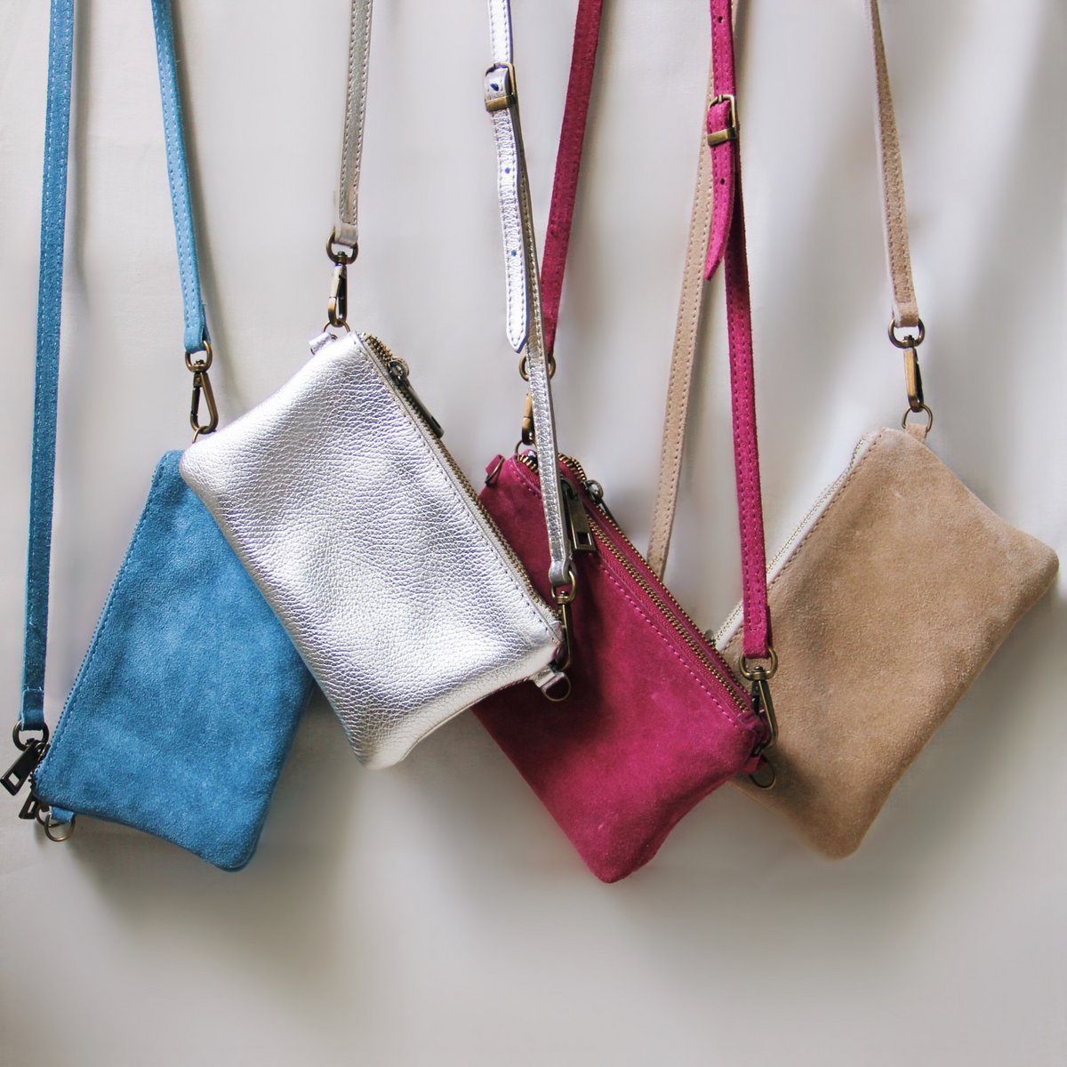 Leer Crossbodytas - Kameel