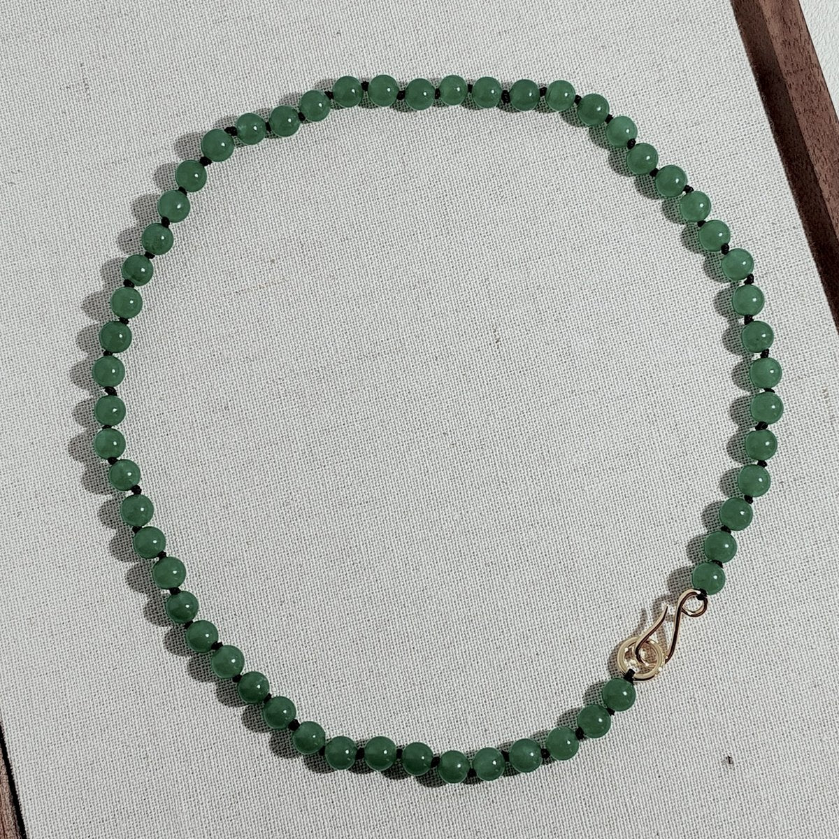 Tijdloze groene Aventurijn kralen ketting