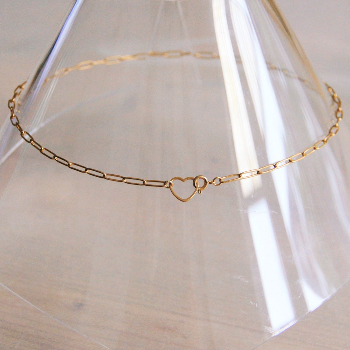Liefde Ketting met Open Hartsluiting - Goud