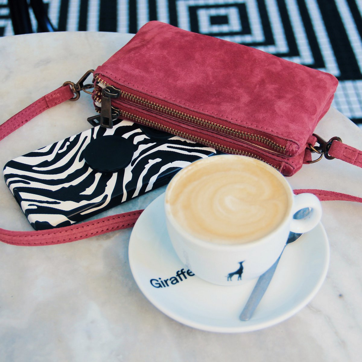 Leer Crossbodytas - Paars/Roze