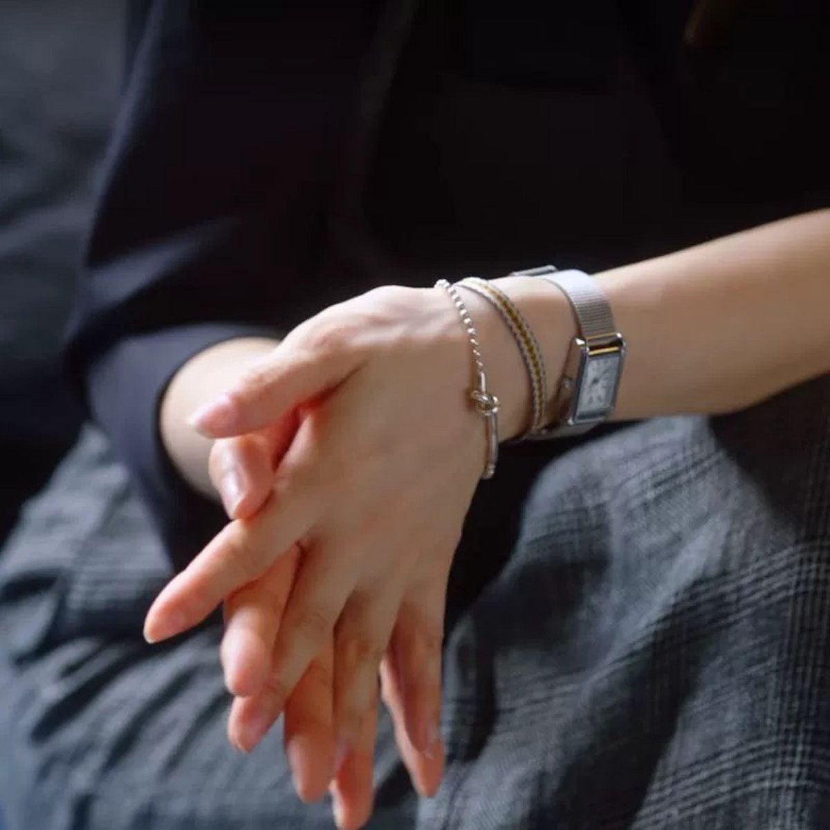 Sterling SilverBall Chain armband-zilveren knoopontwerp