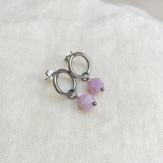 Oorbellen Chalcedoon - Zilver