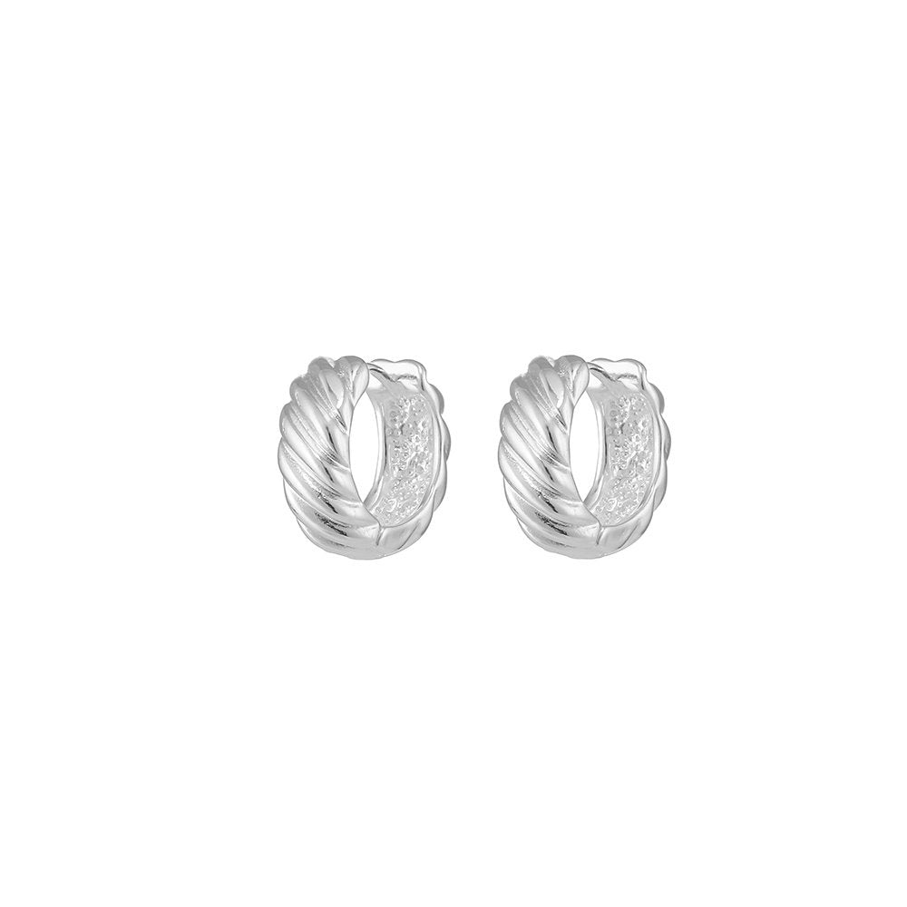 Pendientes Ross Small: Elegancia sutil - Plata