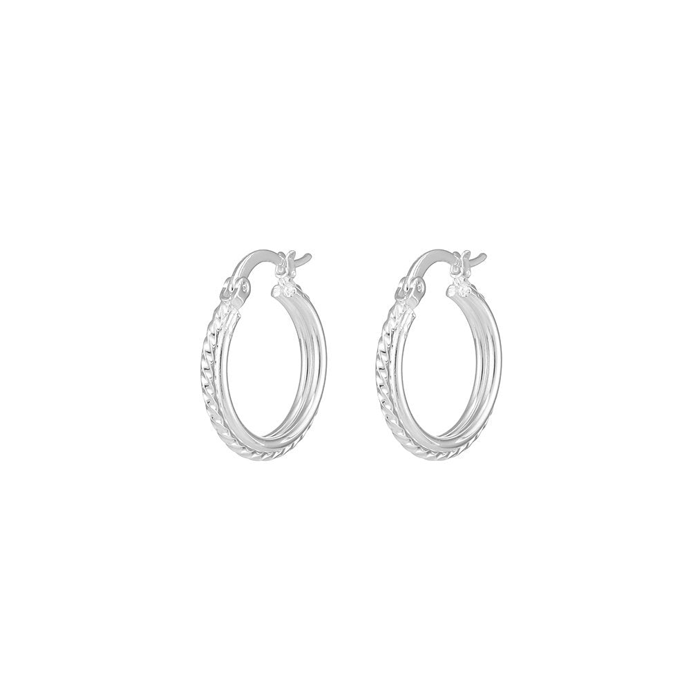 Pendientes Pequeños Mila: Belleza Delicada - Plata