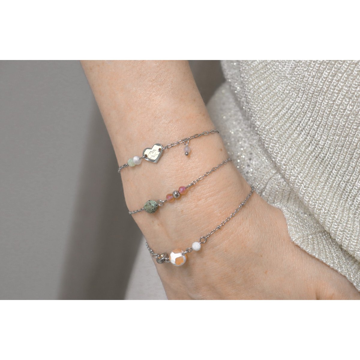 Armband Liefde & Steun - Zilver