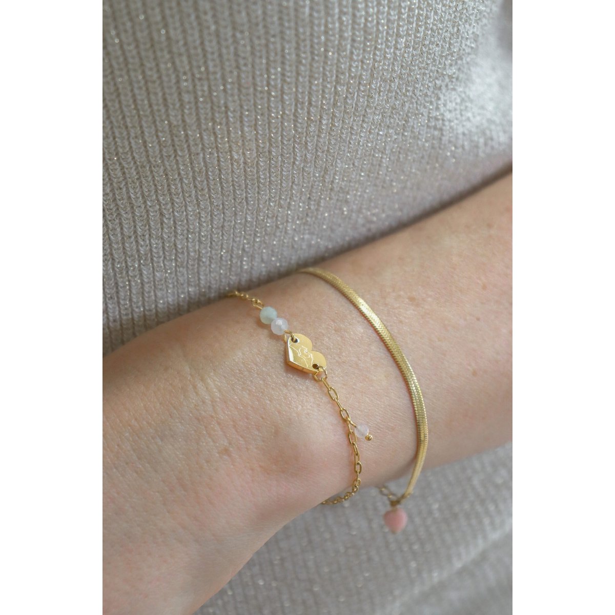 Armband Liefde & Steun - Goud