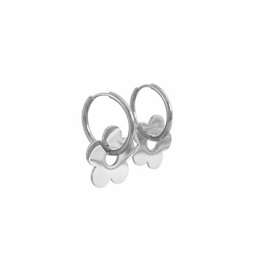 Pendientes Flor Plata
