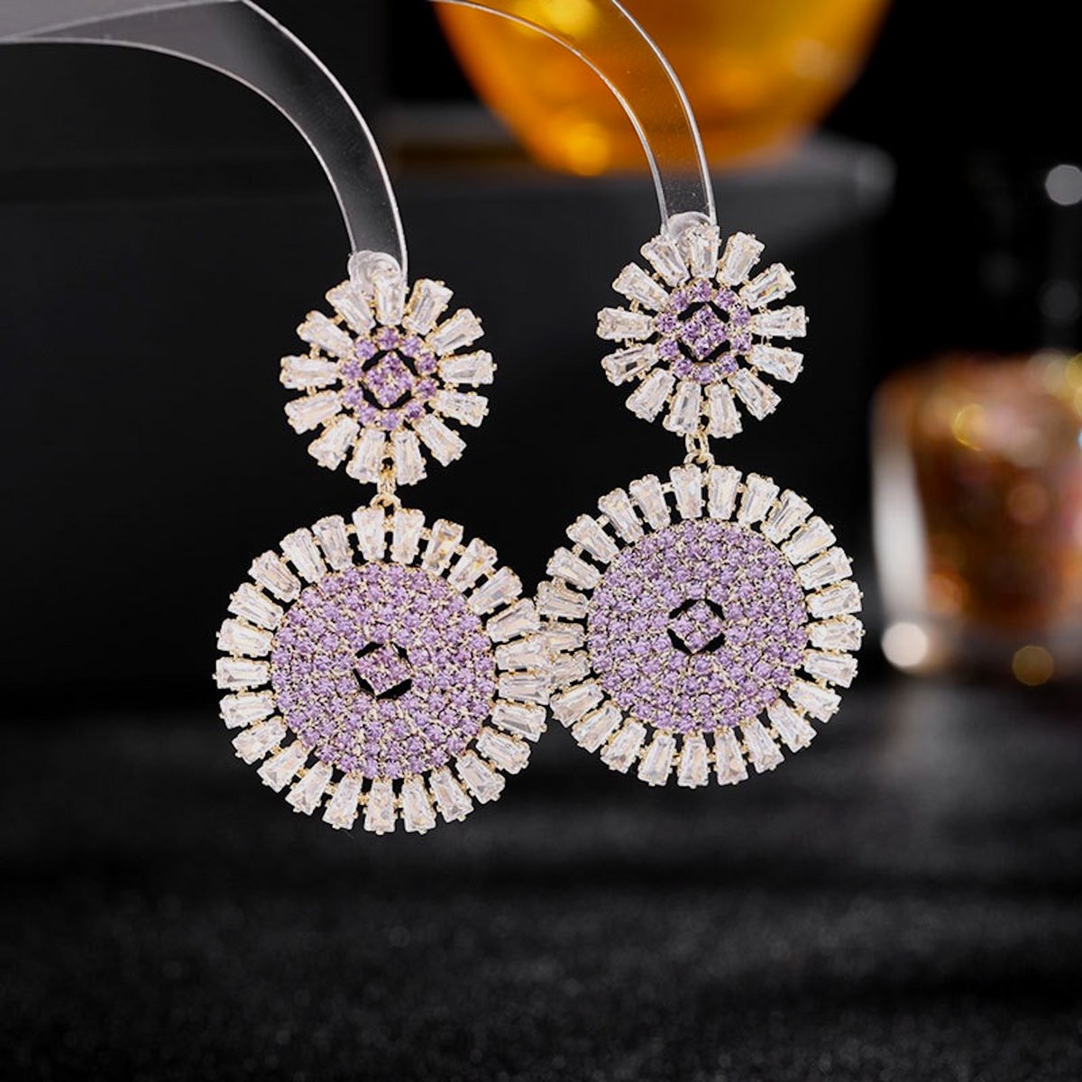 Oogverblindende Daisy Oorbellen - Luxe Drop Oorbellen