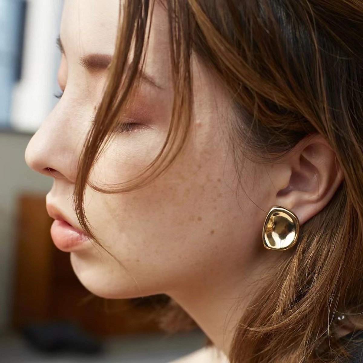 Charmante XL Spiegelafwerking Oosteker - Goud en Zilver
