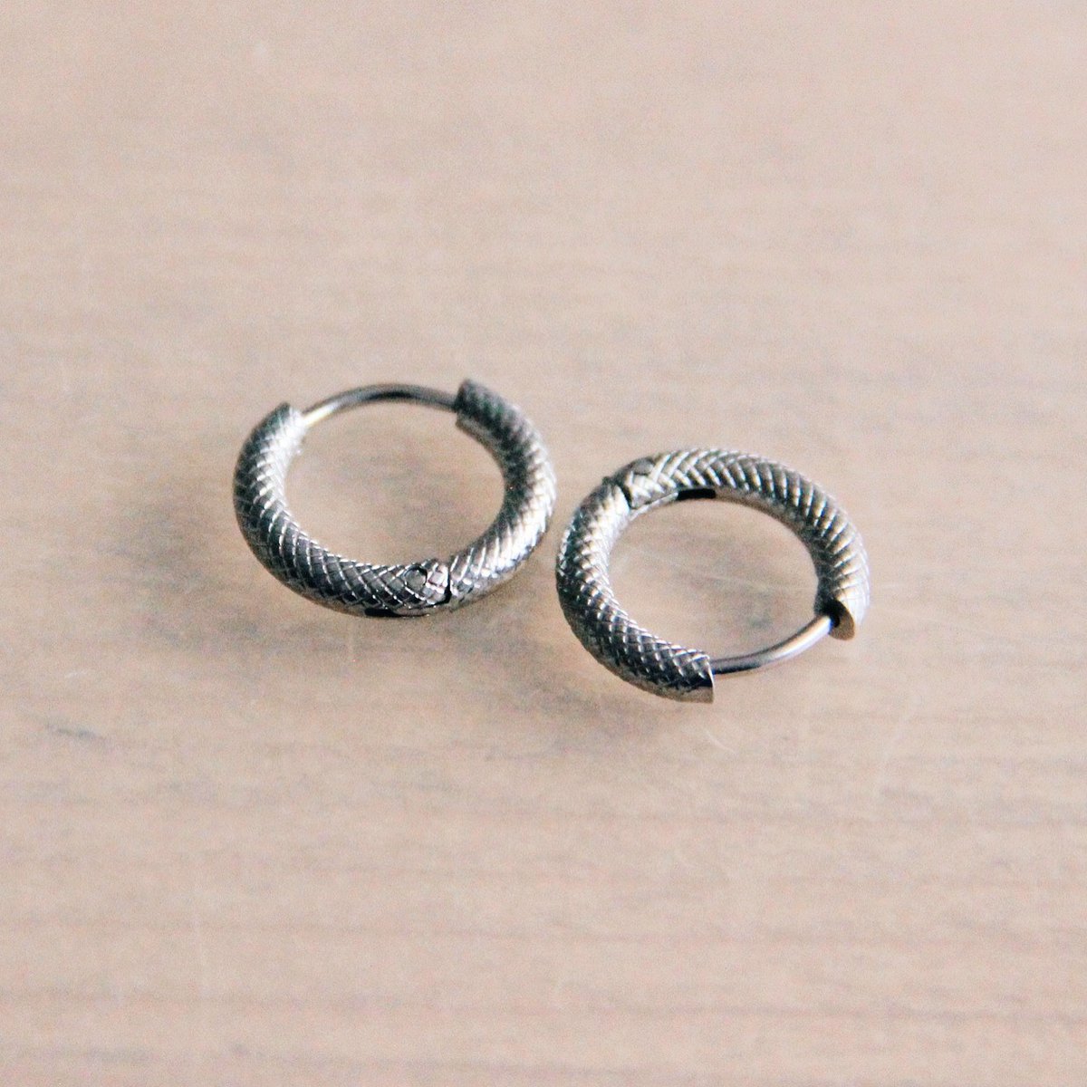 RVS rond bewerkt creool '15mm' - zilver