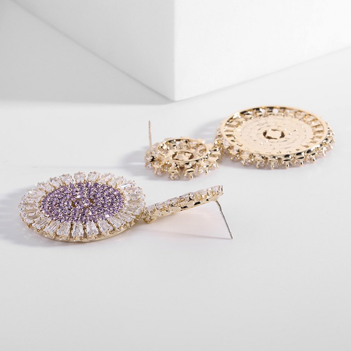 Oogverblindende Daisy Oorbellen - Luxe Drop Oorbellen