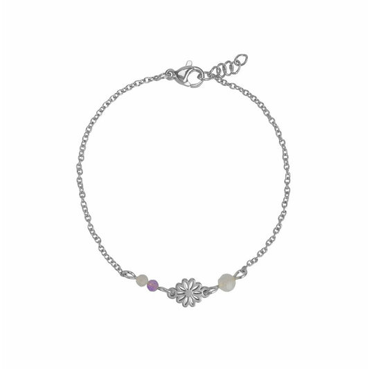 Armband Gemstones & Bloemen - Zilver