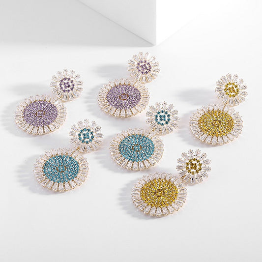 Oogverblindende Daisy Oorbellen - Luxe Drop Oorbellen