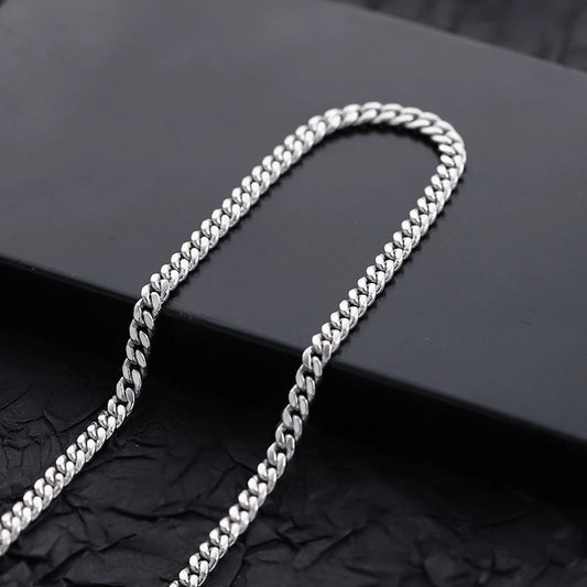 Tijdloze Cubaanse ketting - 5 mm breed - Sterling zilver