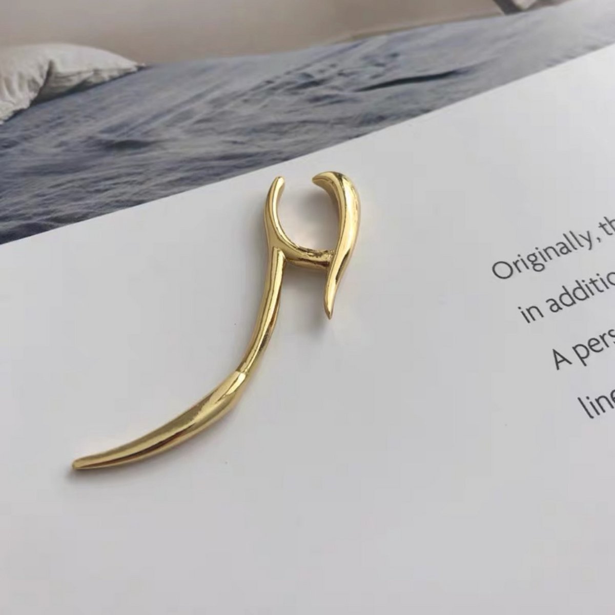Elegante Lijn Oormanchet een geheel - Goud en Zilver