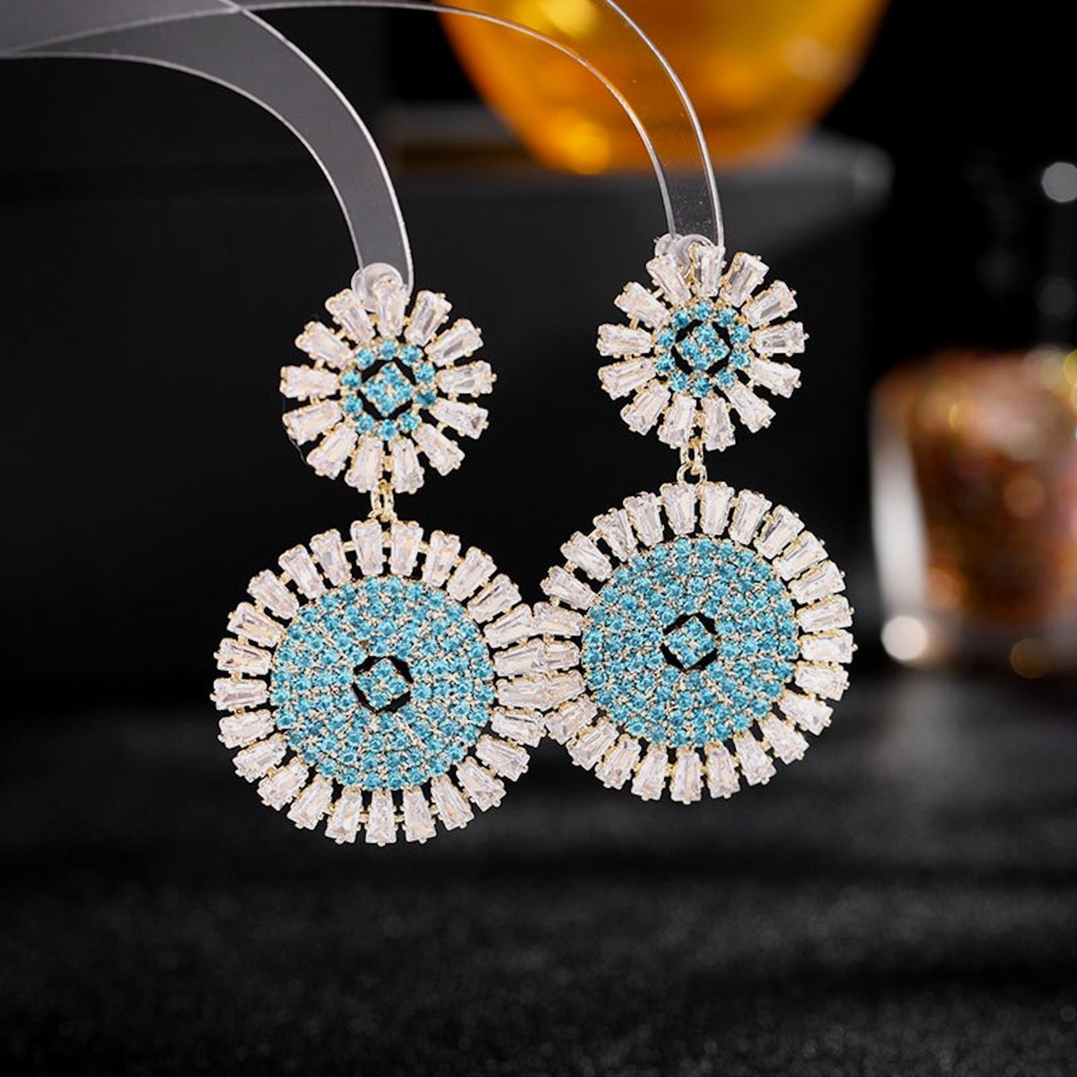 Oogverblindende Daisy Oorbellen - Luxe Drop Oorbellen