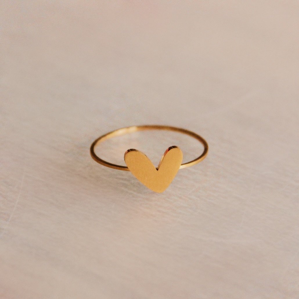 Subtiele Liefde Hartring - Goud