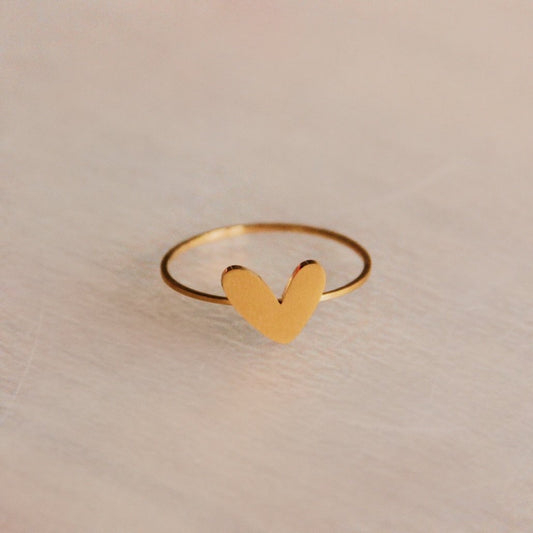 Subtiele Liefde Hartring - Goud