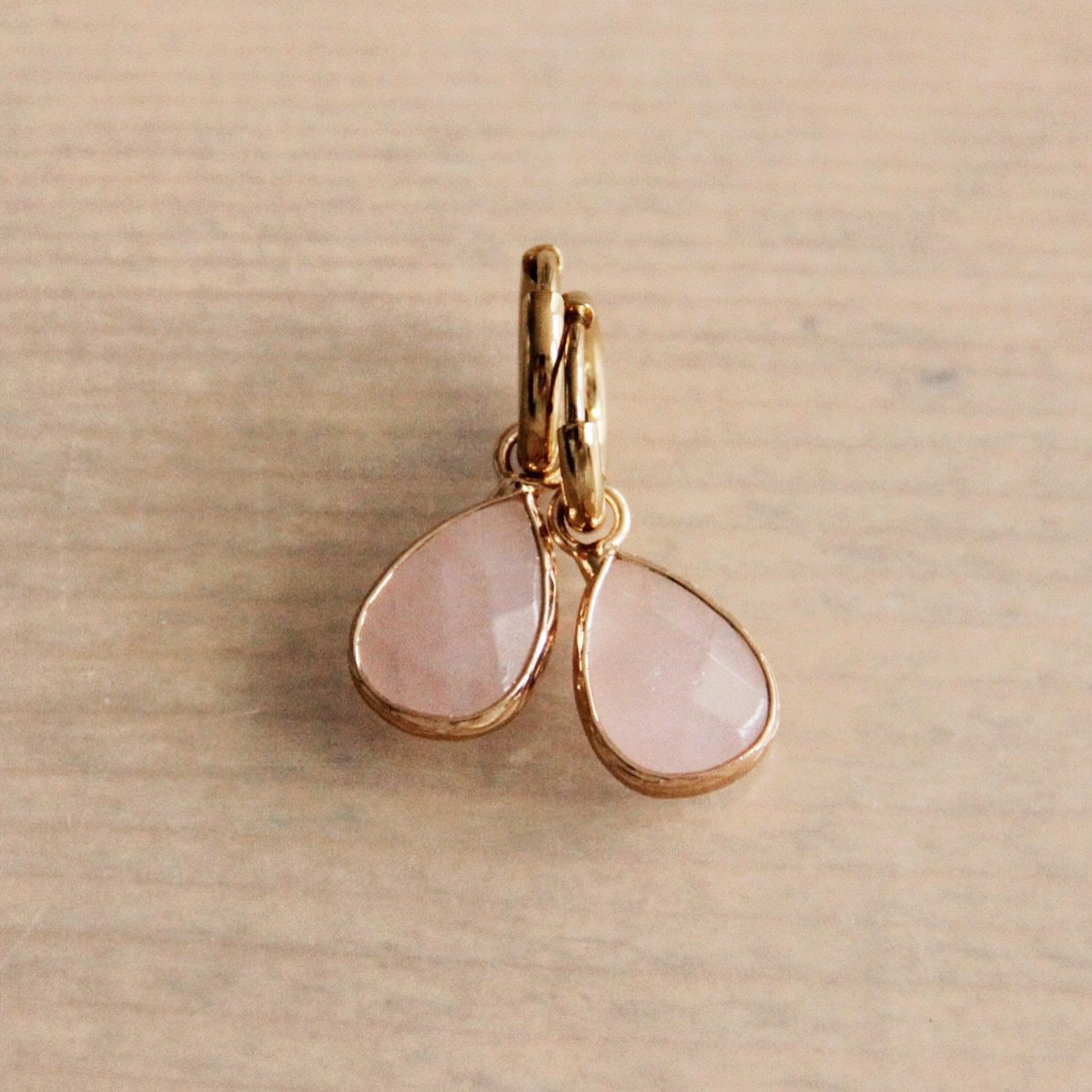 Piedra Natural Criollas En Forma De Gota - Oro/Rosa
