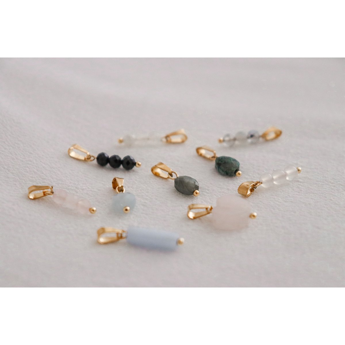 Varieer met de Edelsteen Ketting Hangers - Zilver