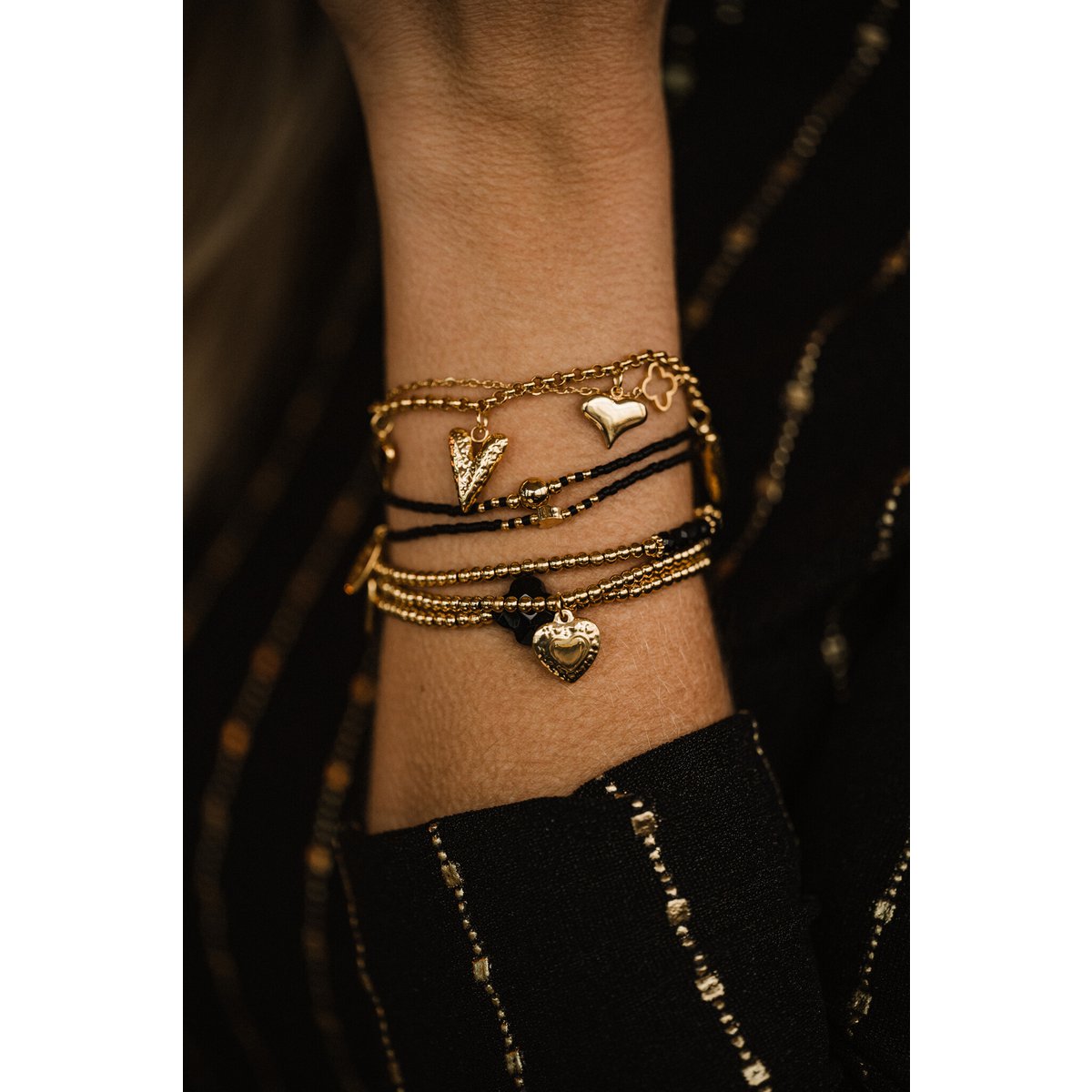 Edelstalen Armband Liefde - Goud