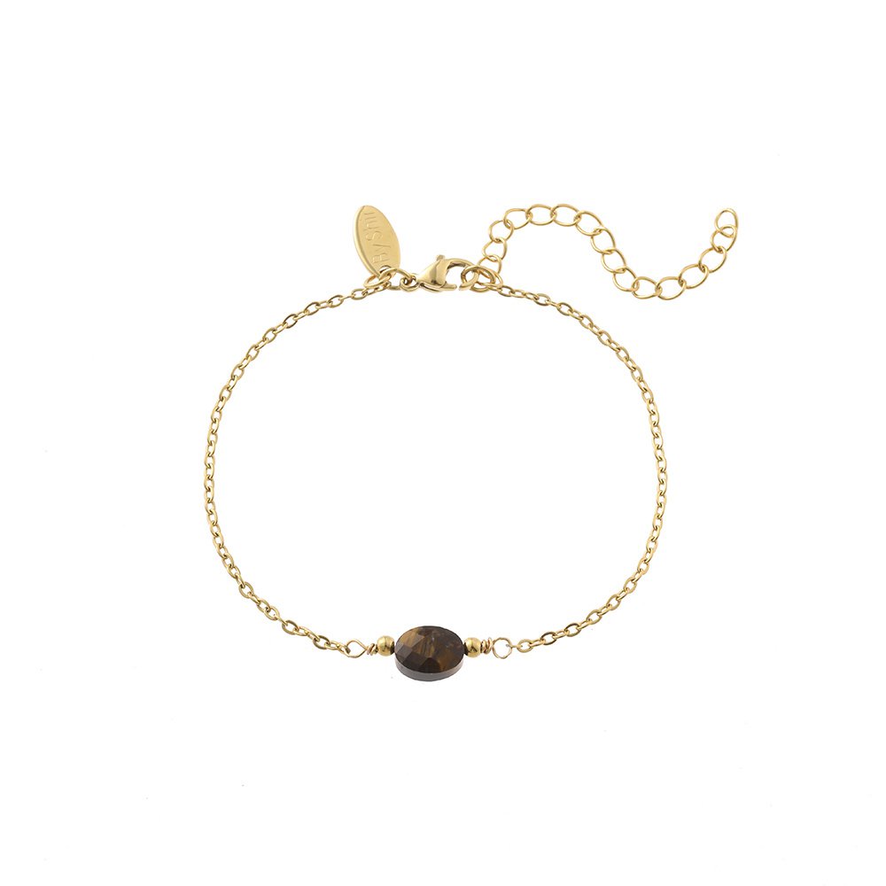 Tijgeroog Edelsteen Armband in Luxe Doosje