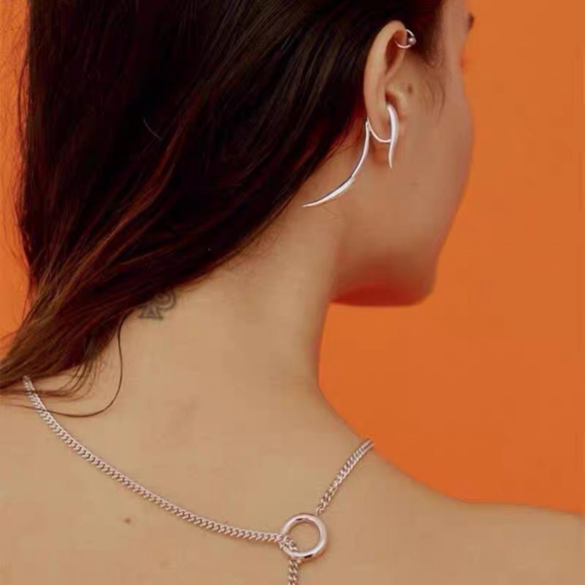 Elegante Lijn Oormanchet een geheel - Goud en Zilver